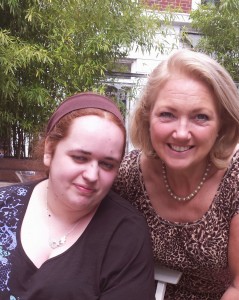Sophie with Author Karen Aldous